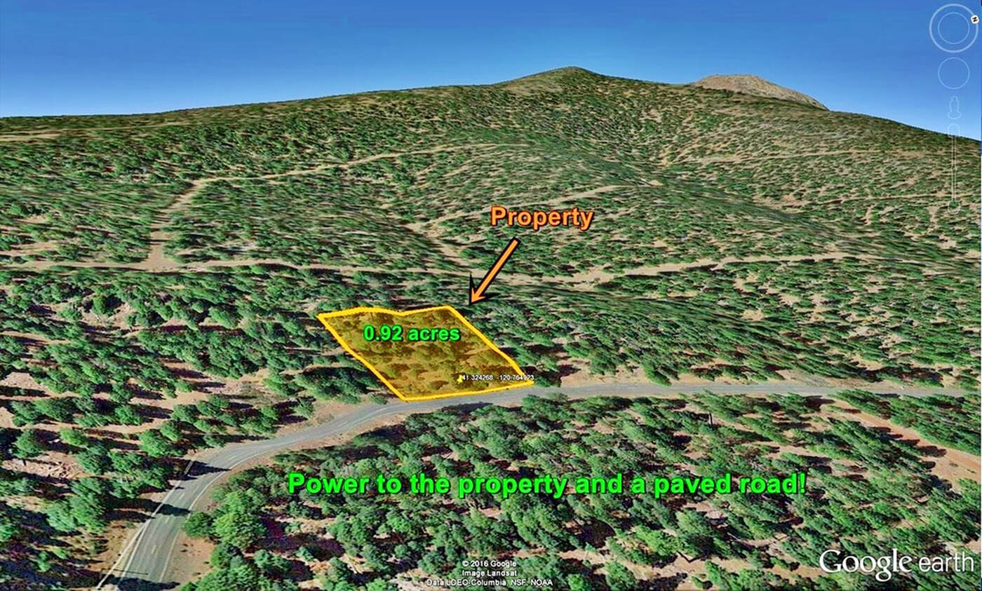 Modoc County, Caifornia Pines lot with power for sale